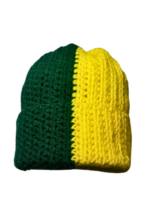 Green and Gold Beanie