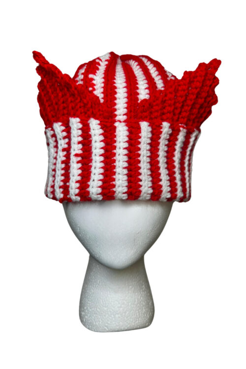Peppermint Swirl Cat Ear Beanie