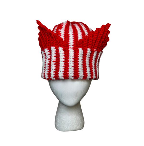 Peppermint Swirl Cat Ear Beanie
