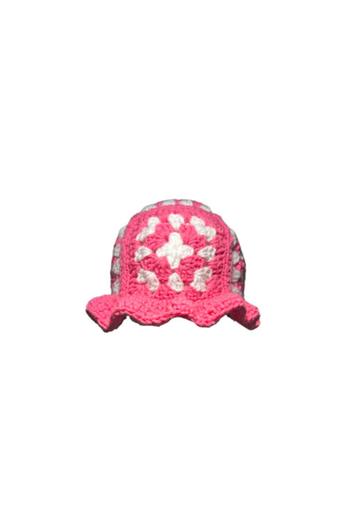 Pink Granny Square Bucket