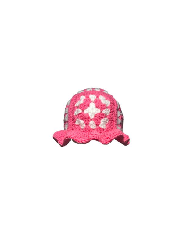 Pink Granny Square Bucket