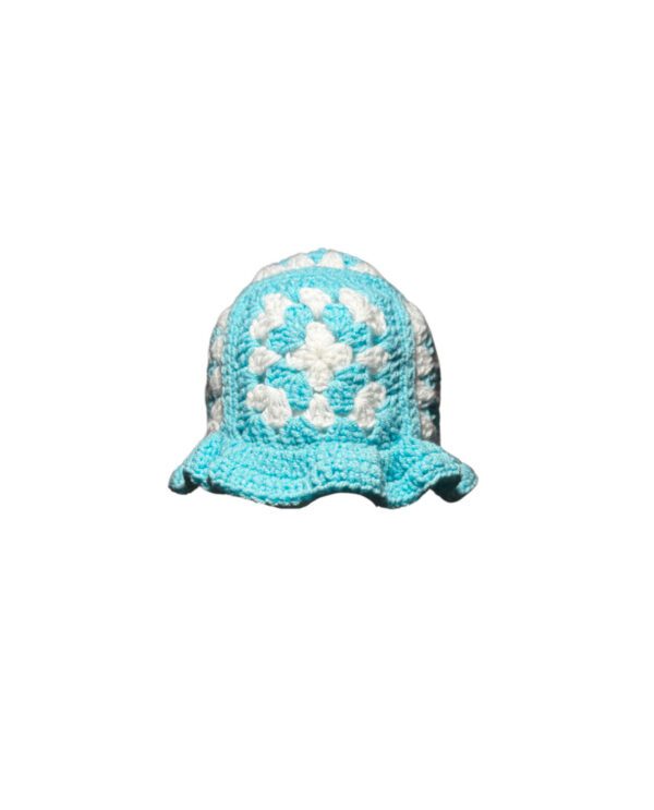 Light Blue Granny Square Bucket