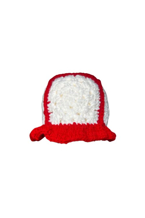Bright Red and White Bucket
