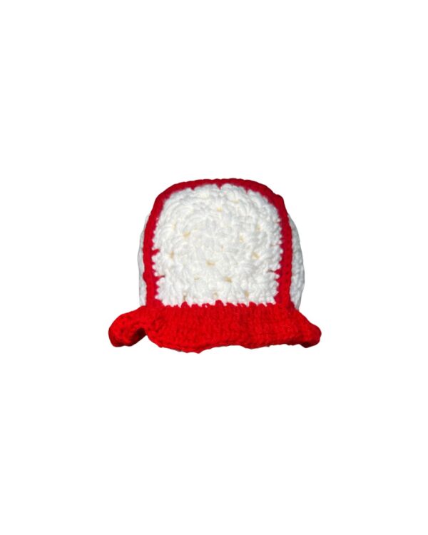 Bright Red and White Bucket