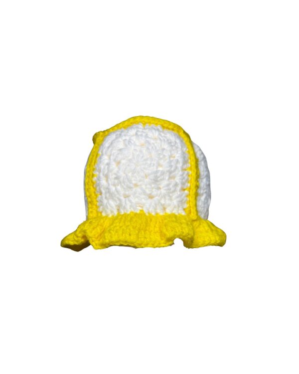 Bright Yellow and White Bucket