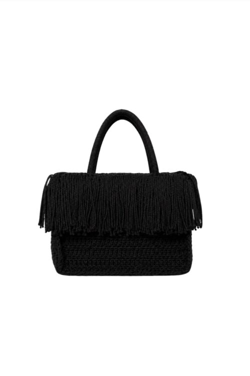 Black Tassel Tote