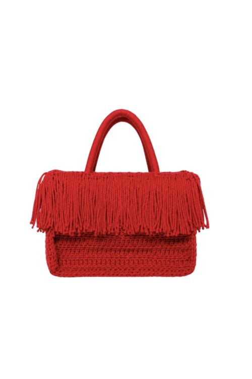 Cherry Red Tassel Tote
