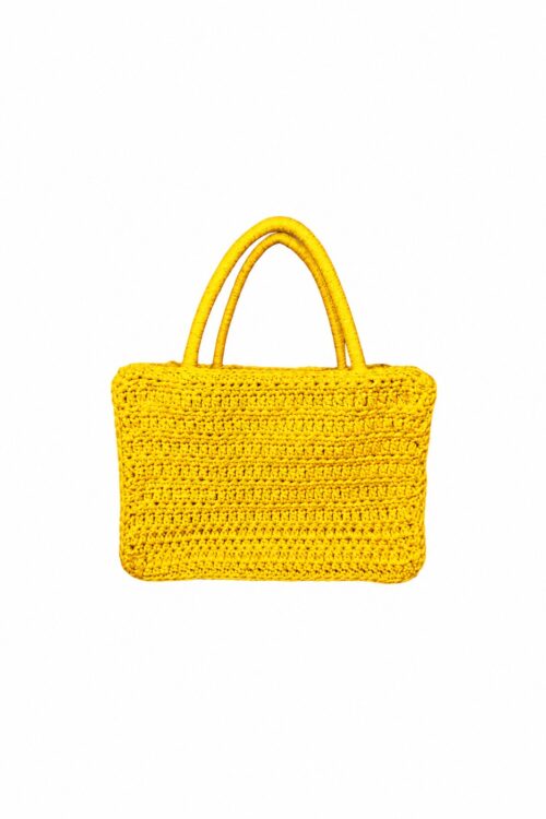 Bright Yellow Mini Tote Bag